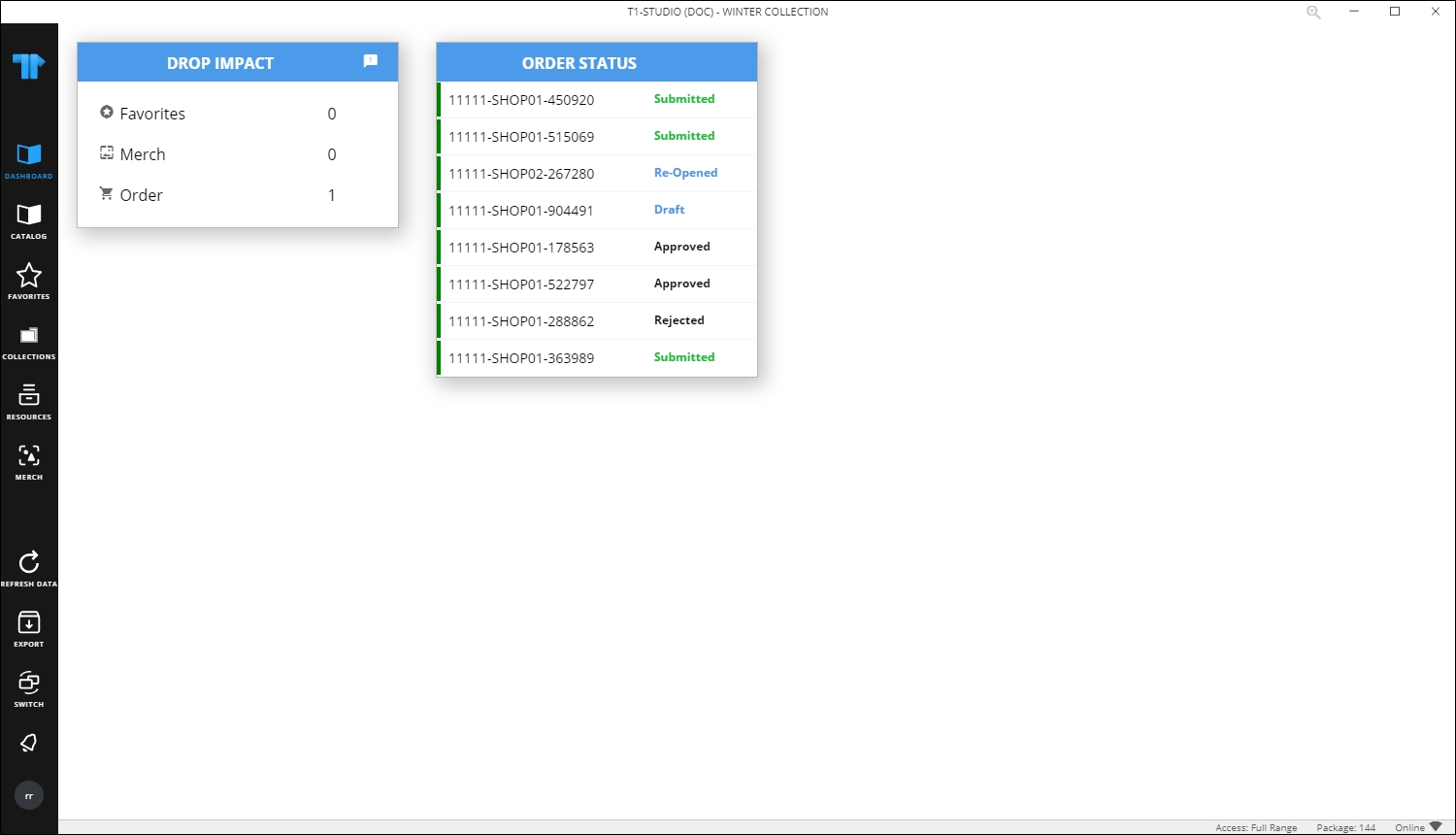 Open catalog Trasix Knowledge Base